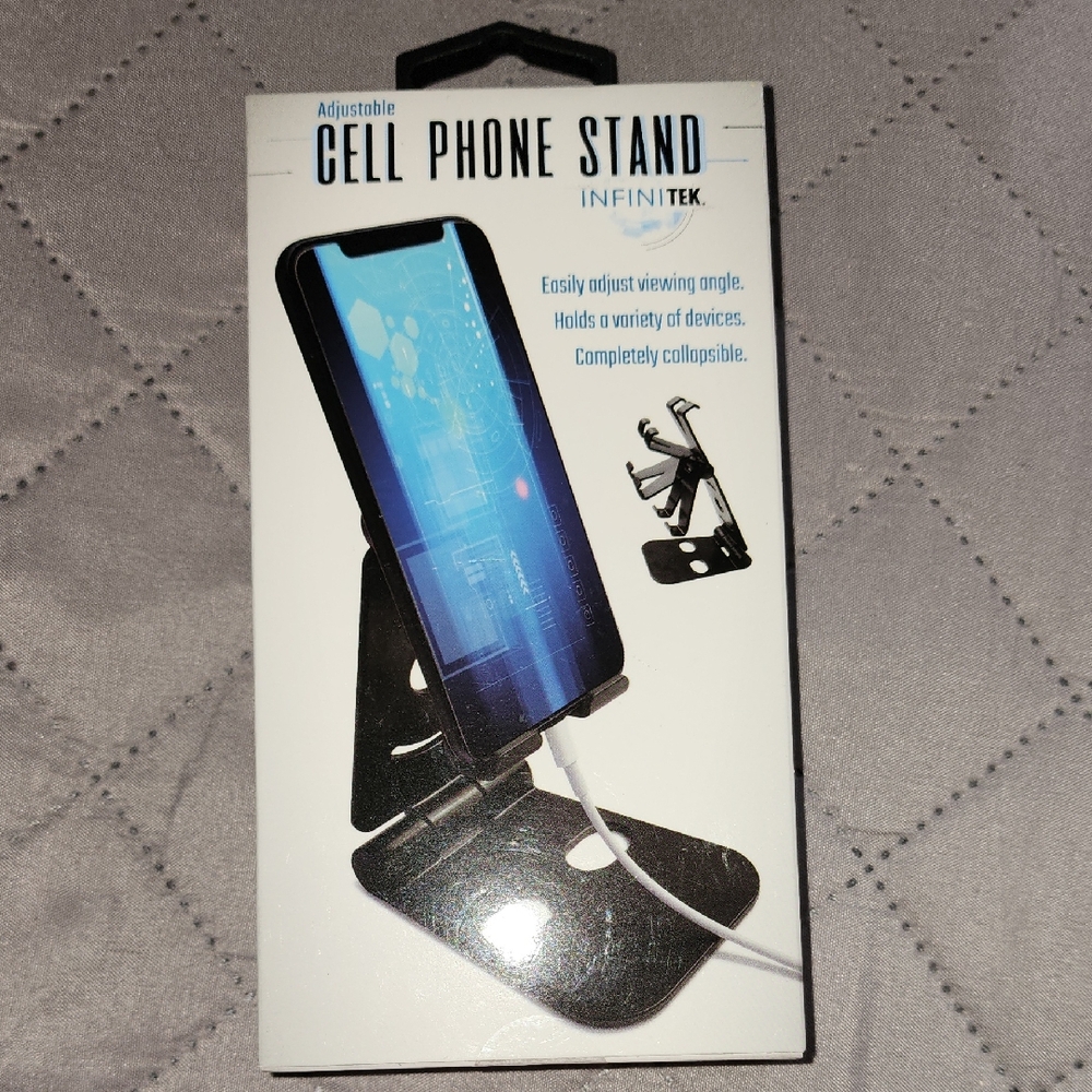 Black Adjustable Cell Phone Stand